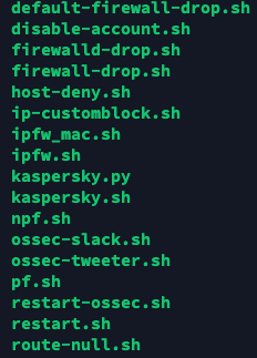 Wazuh active response